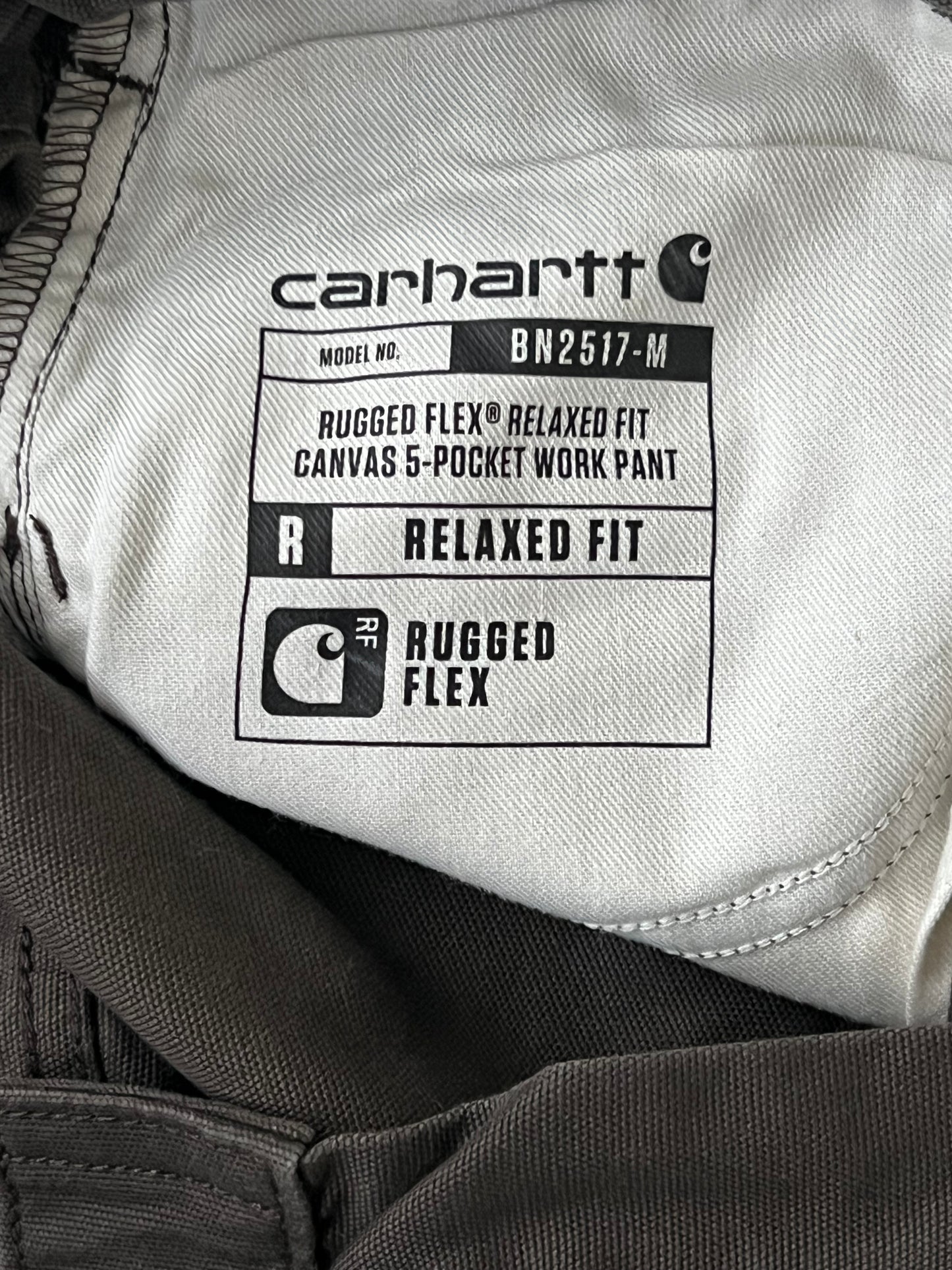 Blugi negri carhartt baggy 5 pocket canvas - 31x32