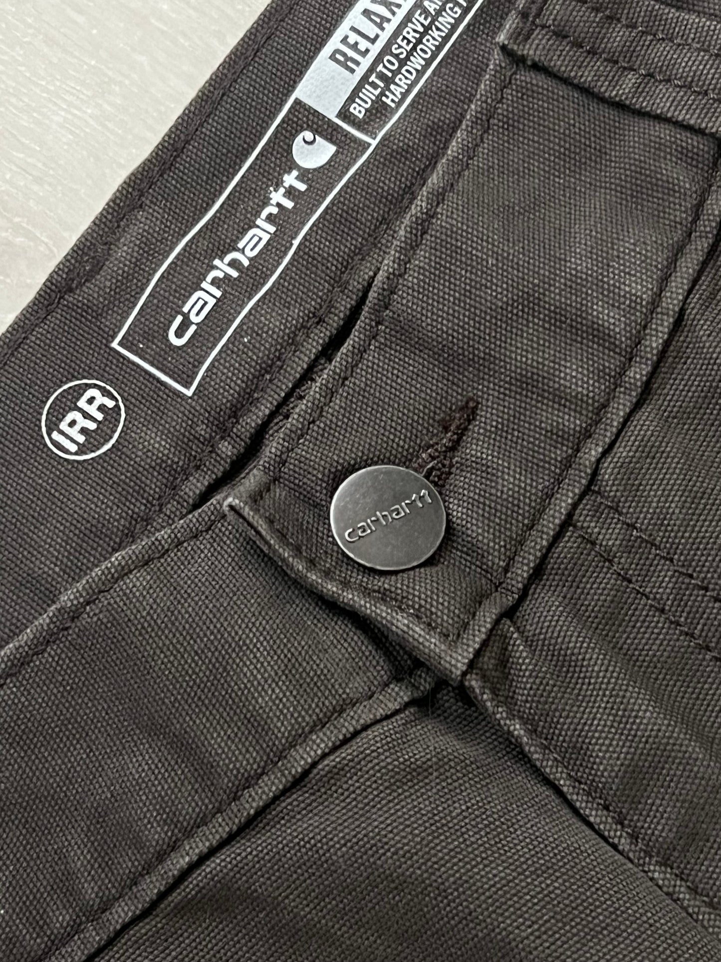 Blugi negri carhartt baggy 5 pocket canvas - 31x32