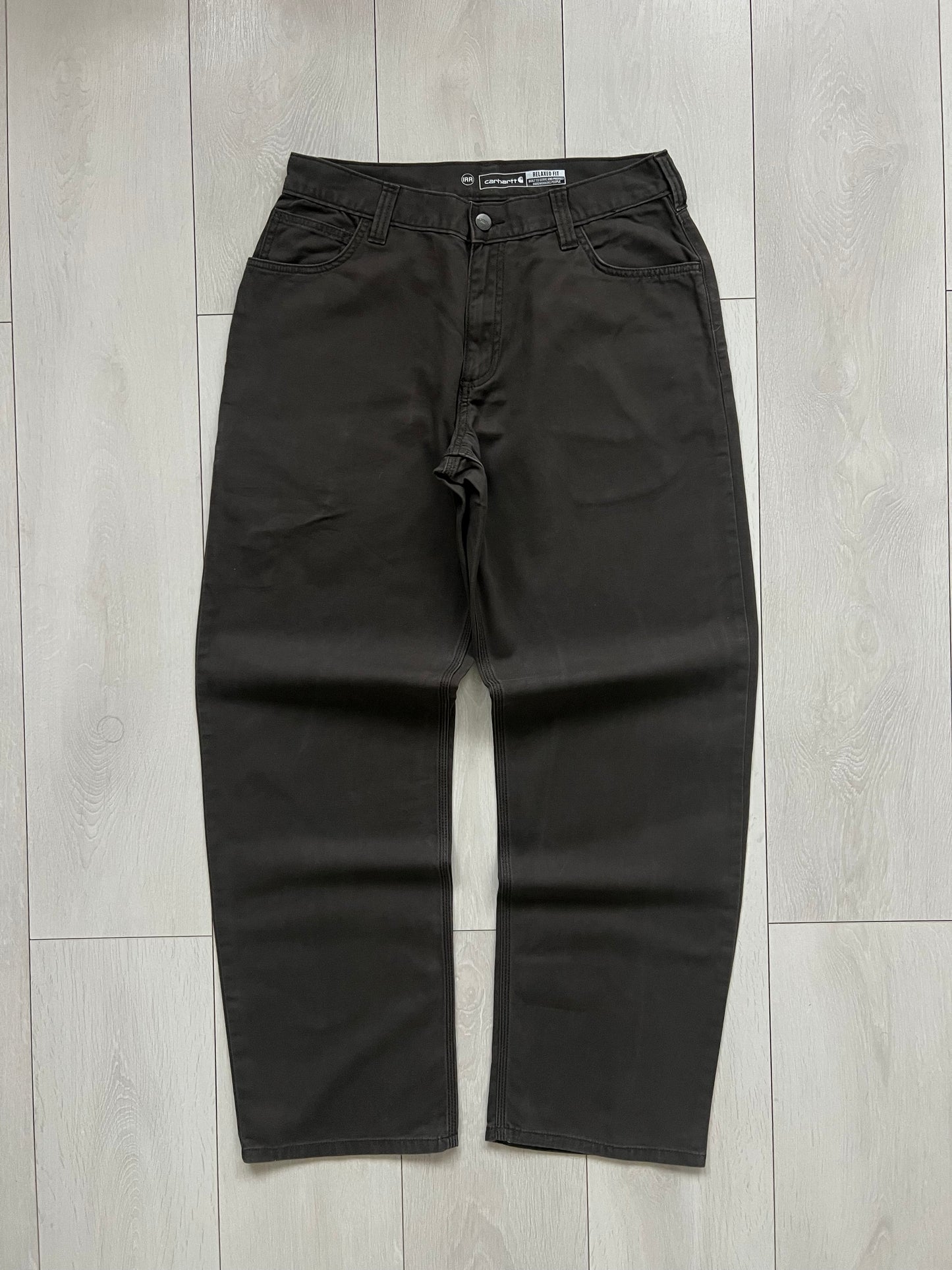 Blugi negri carhartt baggy 5 pocket canvas - 31x32